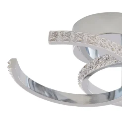 Veloria Chrome LED Flush Ceiling Light