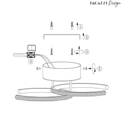 Veloria Chrome LED Flush Ceiling Light