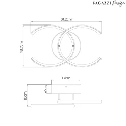 Veloria Chrome LED Flush Ceiling Light