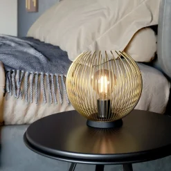 Venezuela Black & Gold Table Lamp