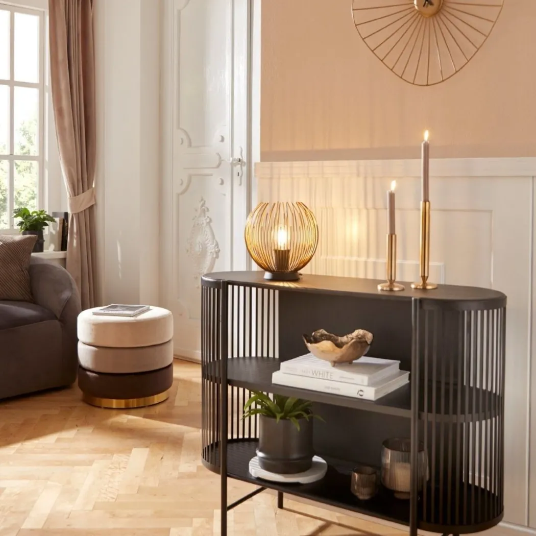 Venezuela Black & Gold Table Lamp