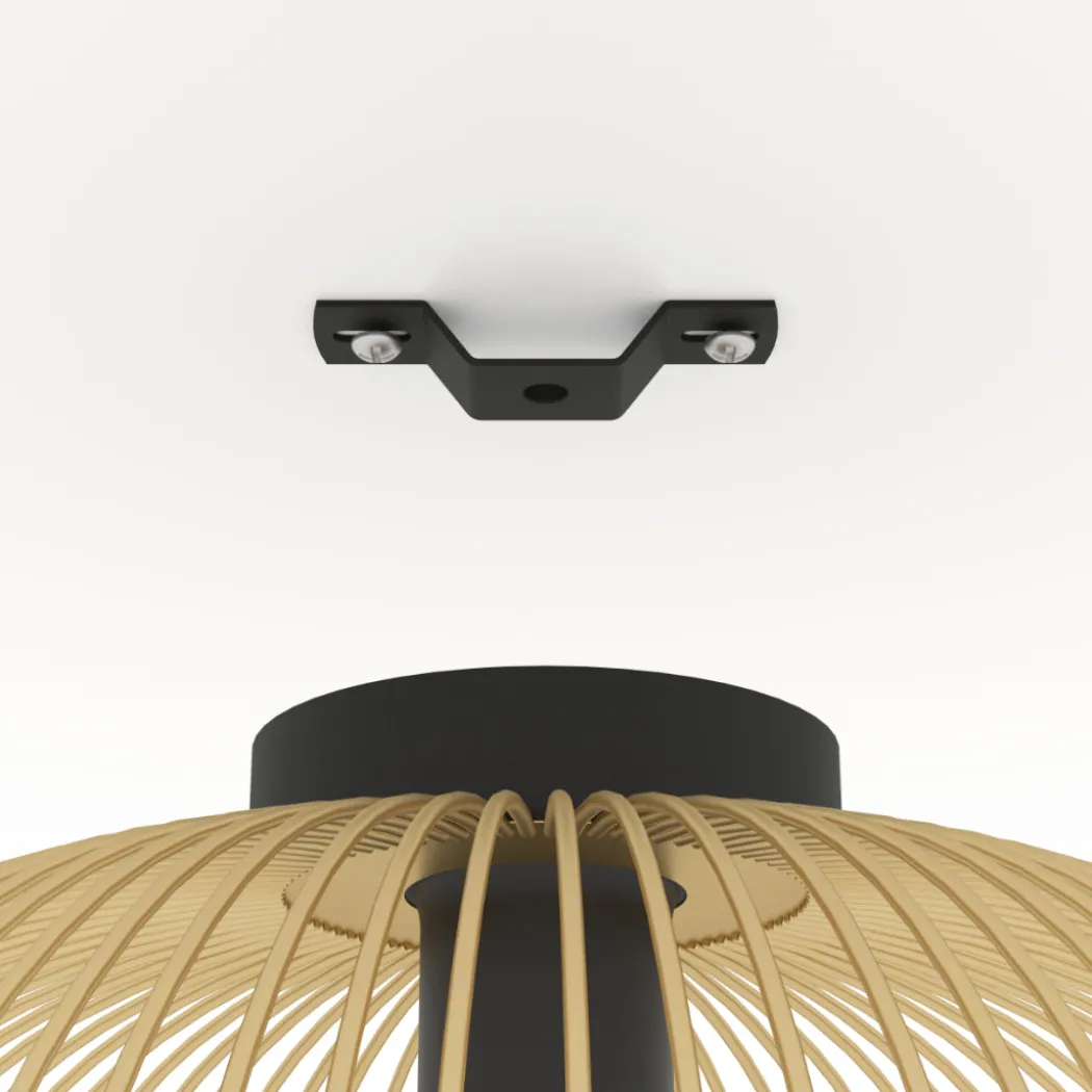 Venezuela Gold Flush Ceiling Light