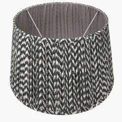Vienna 40cm Black & White Chevron Shade