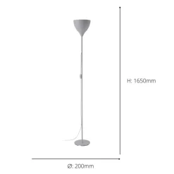 Vilastori-E Silver Floor Lamp
