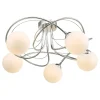Violet 5-Light Polished Chrome Semi-Flush Ceiling Light