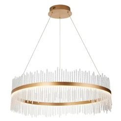 Virbrook Extra Large Gold LED Pendant Ceiling Light