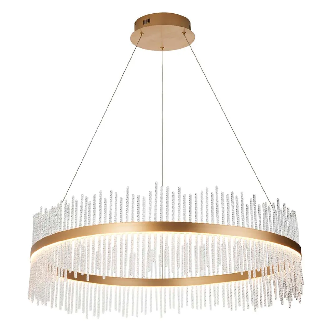 Virbrook Extra Large Gold LED Pendant Ceiling Light