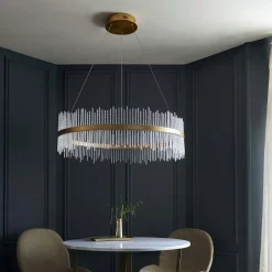 Virbrook Extra Large Gold LED Pendant Ceiling Light