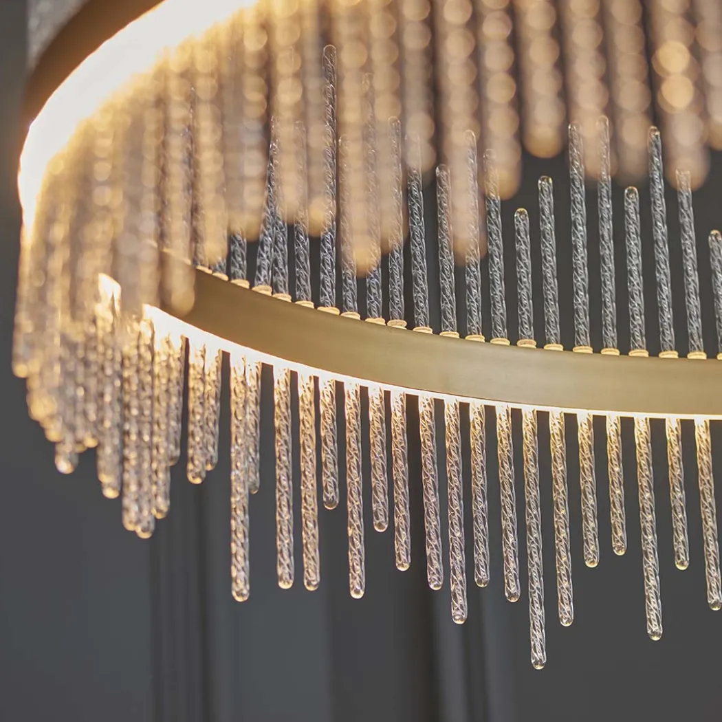 Virbrook Extra Large Gold LED Pendant Ceiling Light