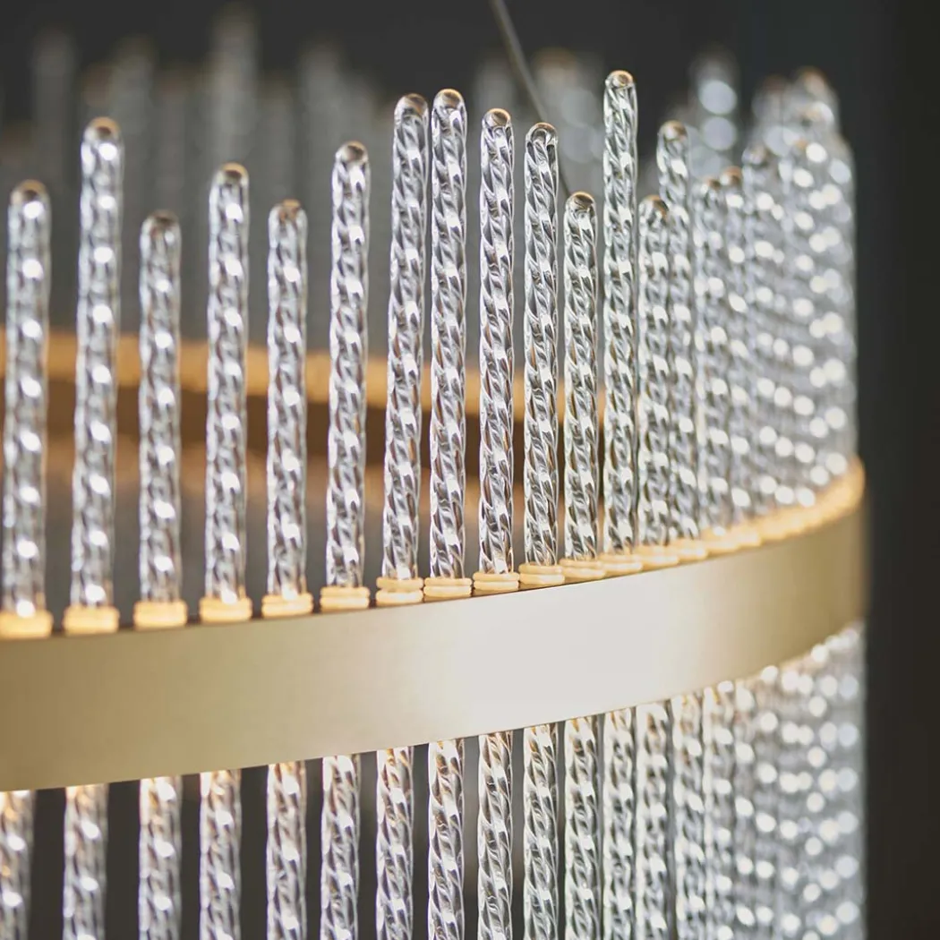 Virbrook Extra Large Gold LED Pendant Ceiling Light