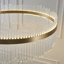 Virbrook Large Gold LED Pendant Ceiling Light