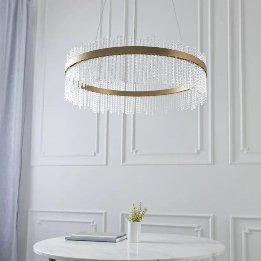Virbrook Large Gold LED Pendant Ceiling Light