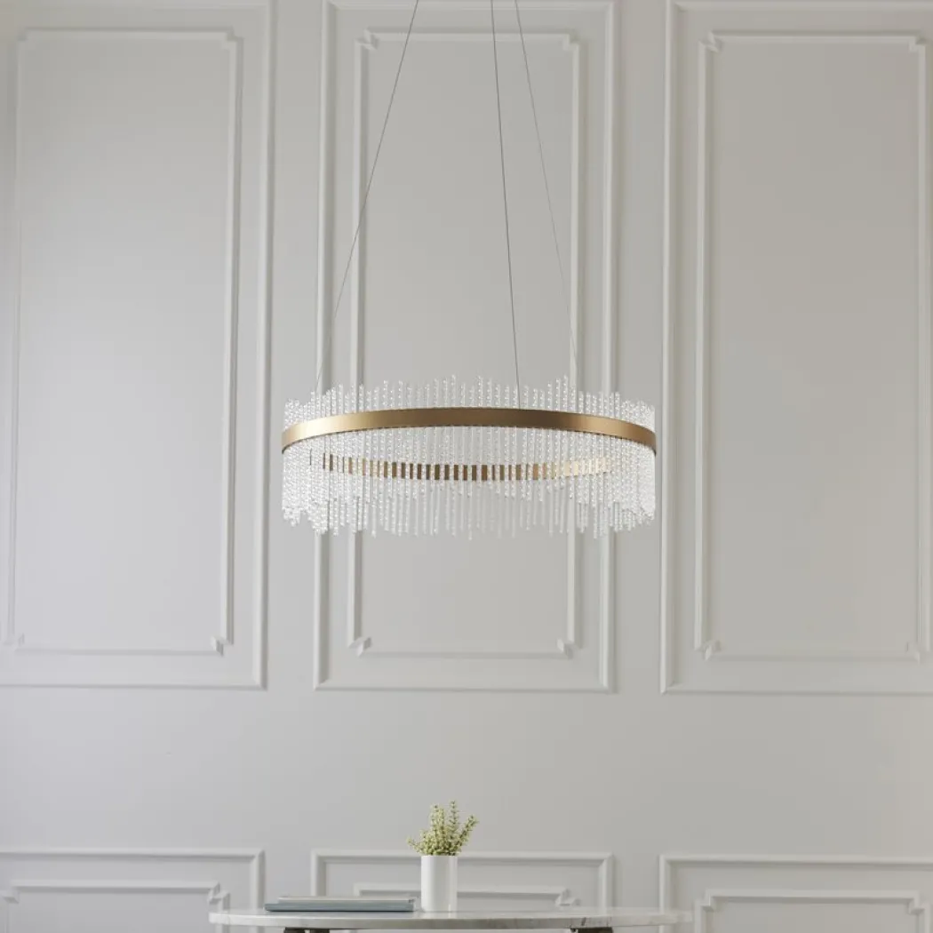 Virbrook Large Gold LED Pendant Ceiling Light