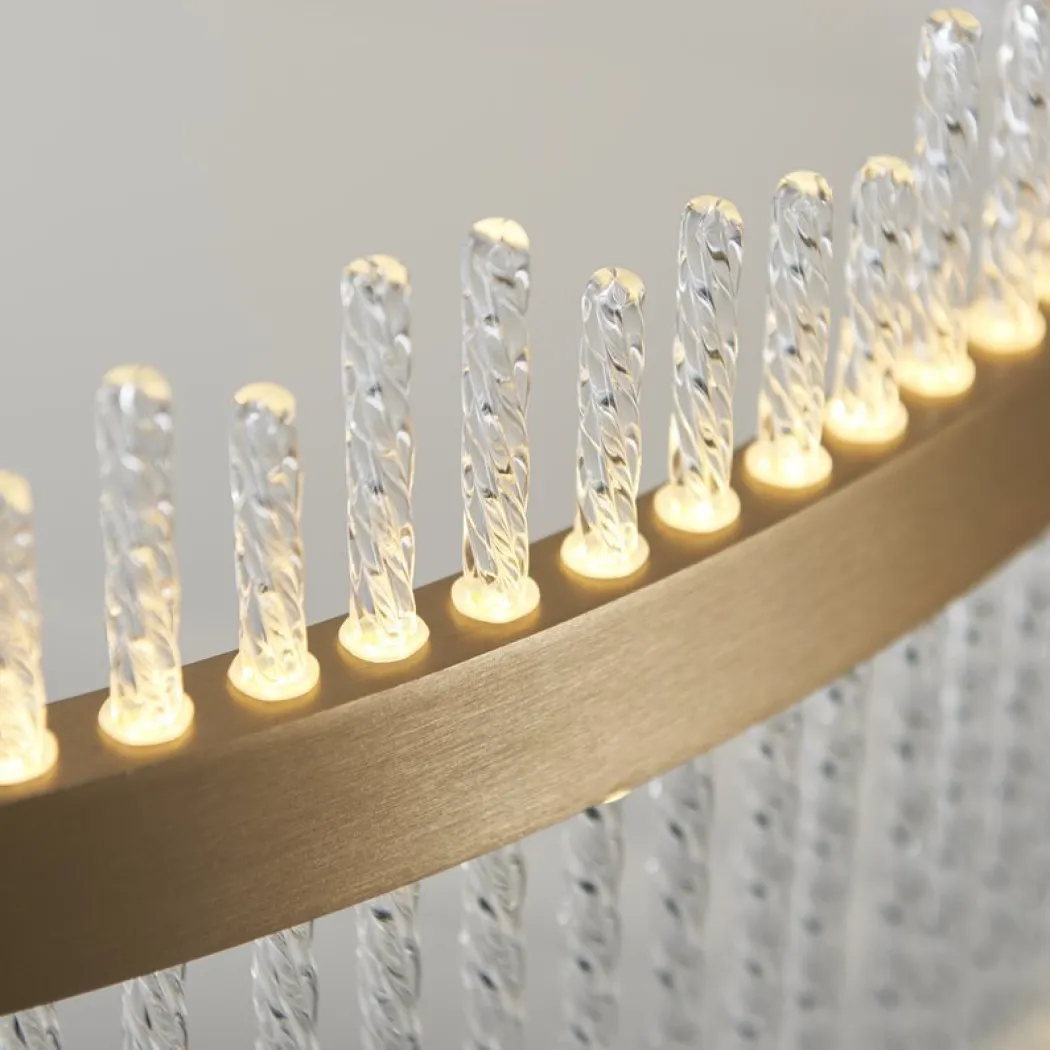 Virbrook Large Gold LED Pendant Ceiling Light