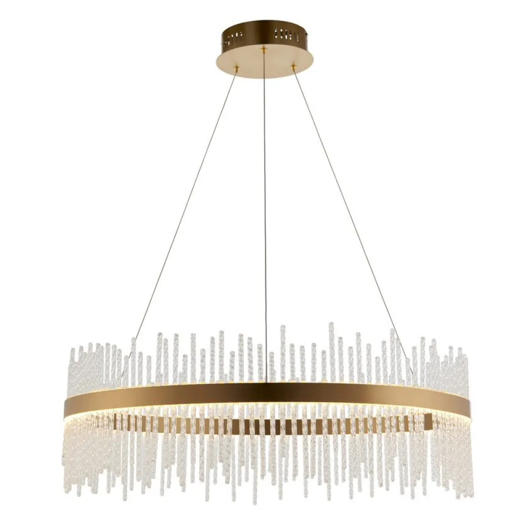 Virbrook Large Gold LED Pendant Ceiling Light