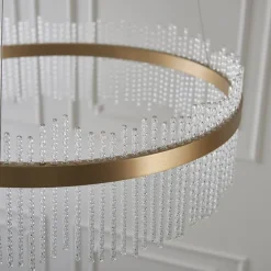 Virbrook Large Gold LED Pendant Ceiling Light