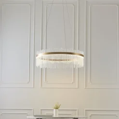 Virbrook Large Gold LED Pendant Ceiling Light