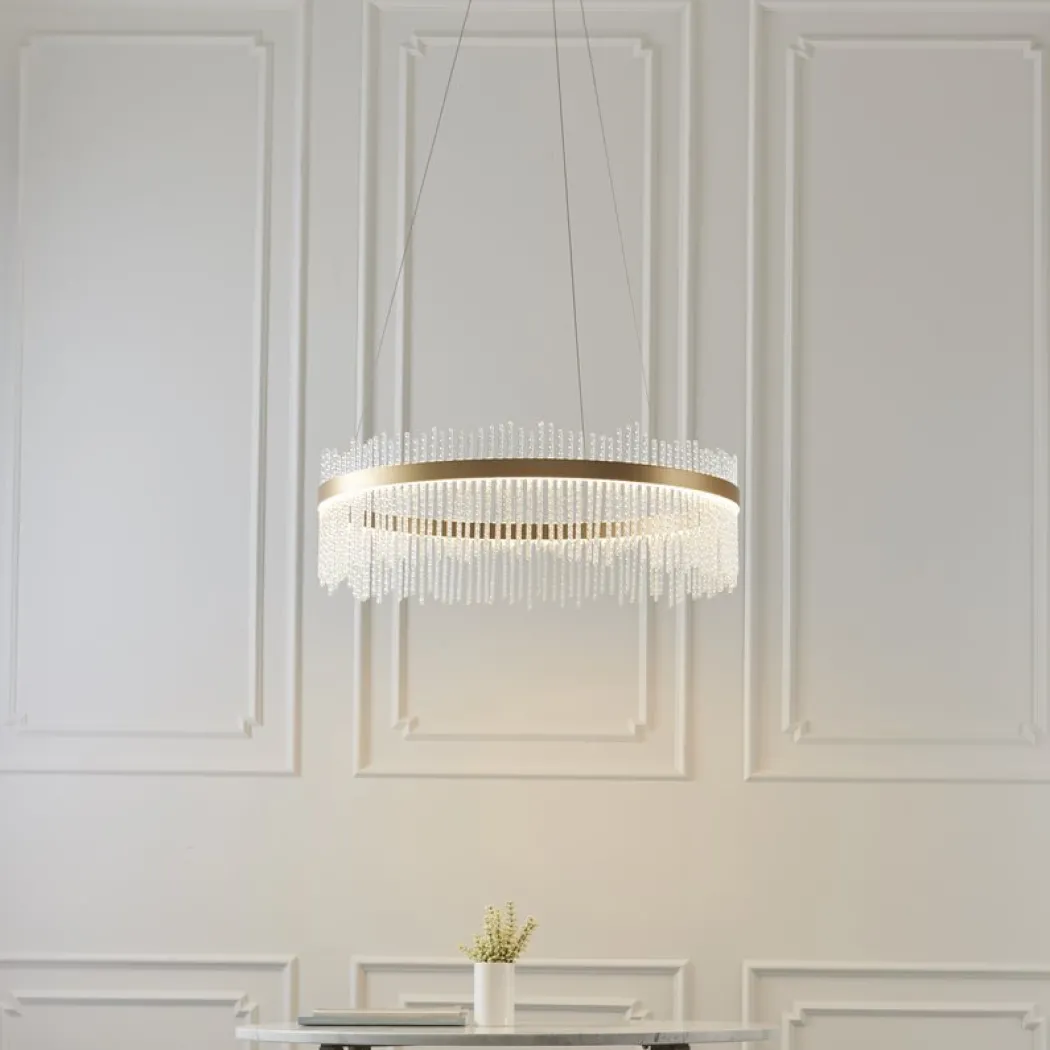 Virbrook Large Gold LED Pendant Ceiling Light