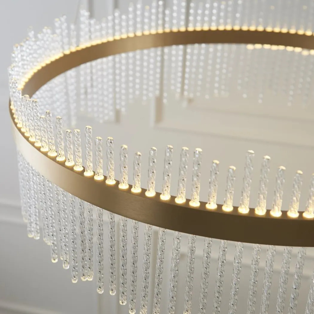 Virbrook Large Gold LED Pendant Ceiling Light