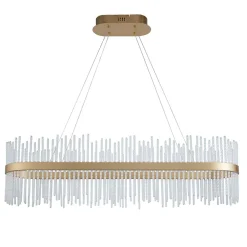 Virbrook LED Gold Linear Pendant Ceiling Light