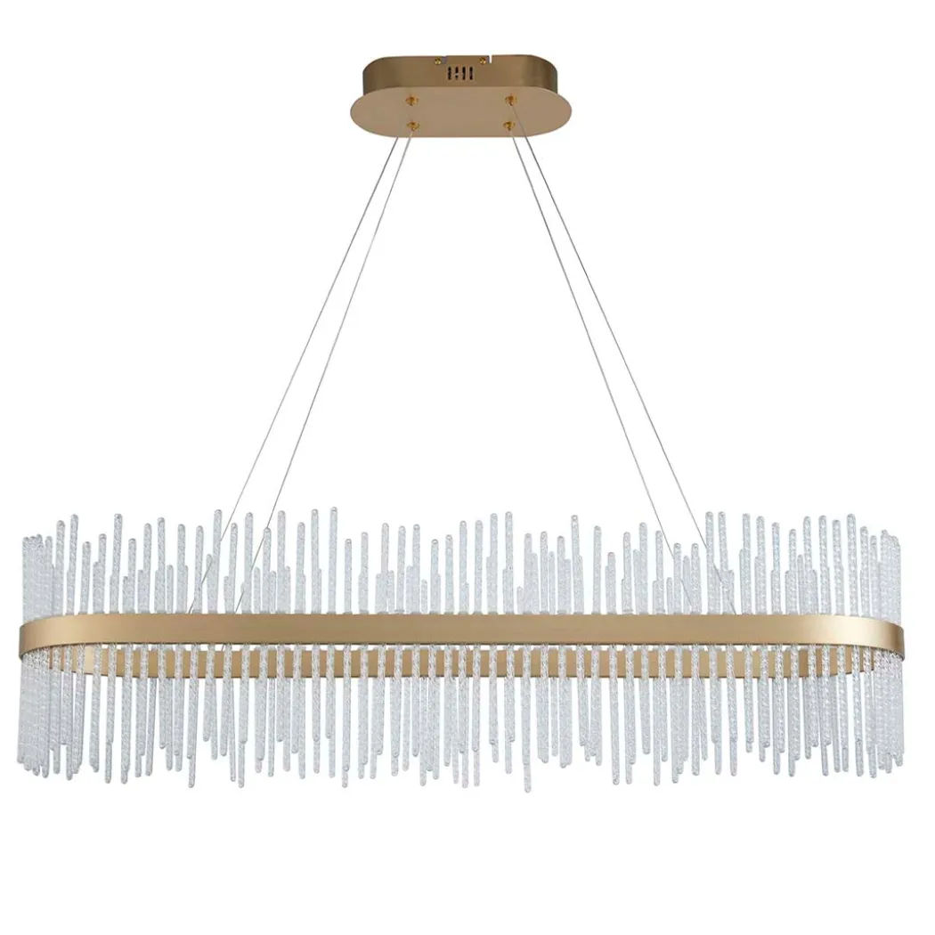 Virbrook LED Gold Linear Pendant Ceiling Light