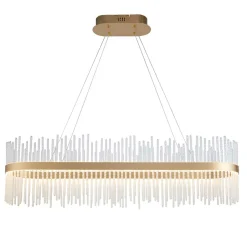 Virbrook LED Gold Linear Pendant Ceiling Light