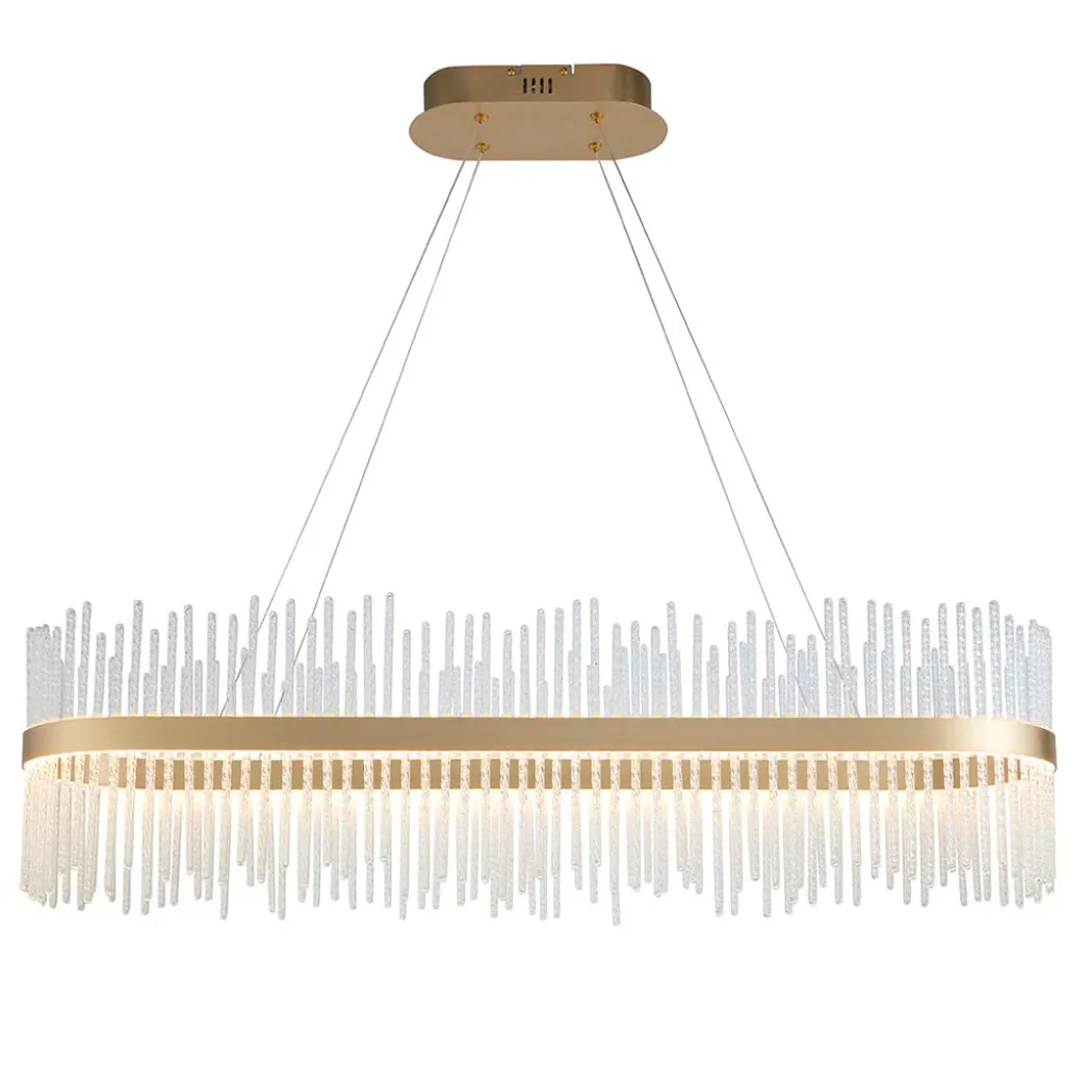 Virbrook LED Gold Linear Pendant Ceiling Light