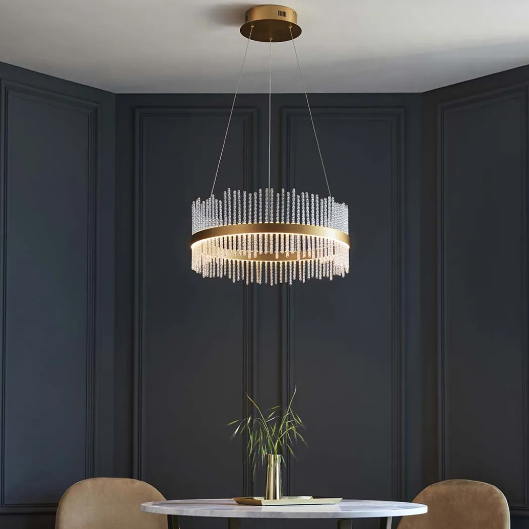Virbrook Medium Gold LED Pendant Ceiling Light