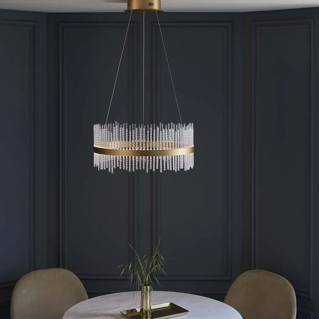 Virbrook Medium Gold LED Pendant Ceiling Light