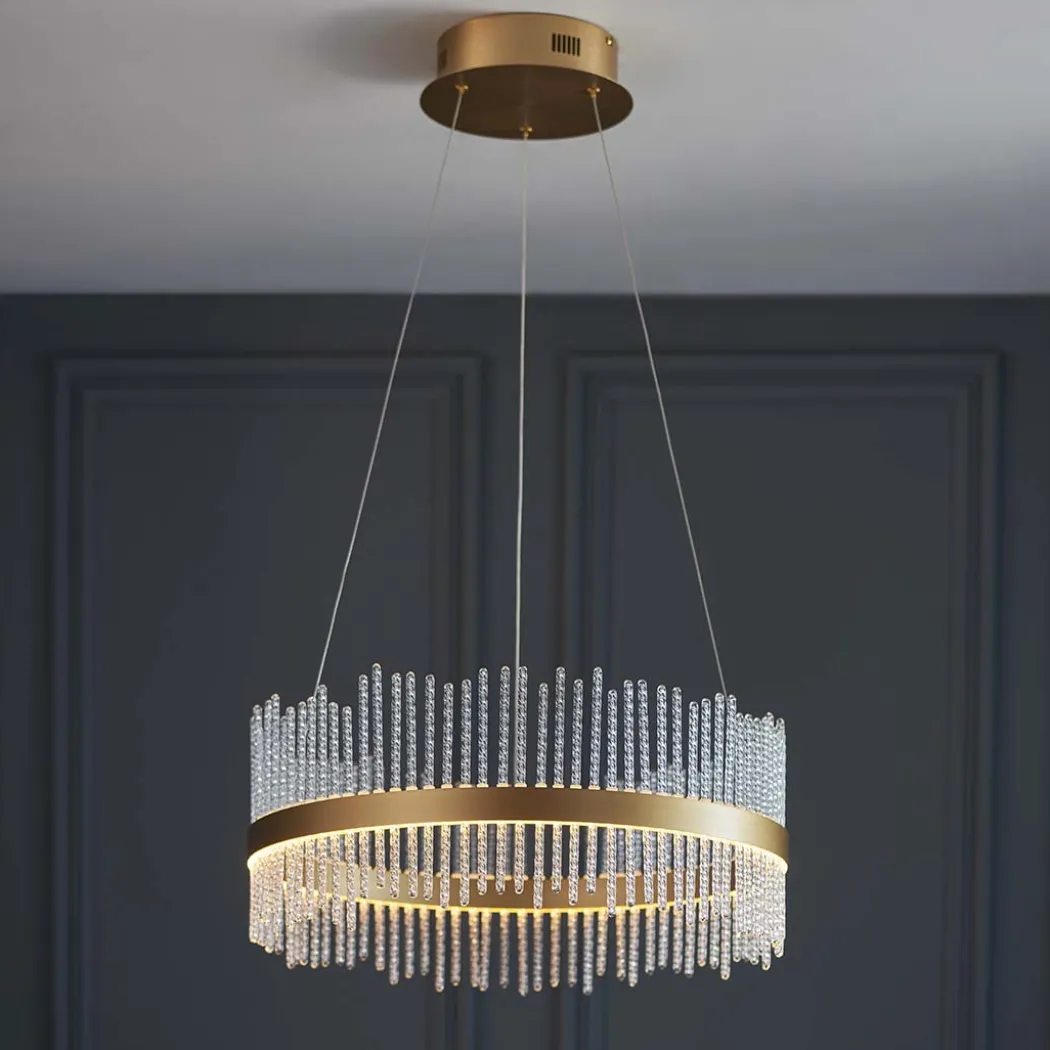 Virbrook Medium Gold LED Pendant Ceiling Light