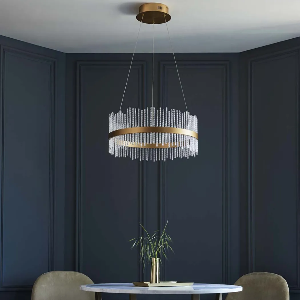 Virbrook Medium Gold LED Pendant Ceiling Light