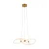 Virello Satin Brass Twist LED Pendant