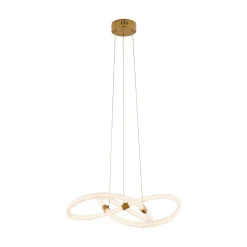 Virello Satin Brass Twist LED Pendant