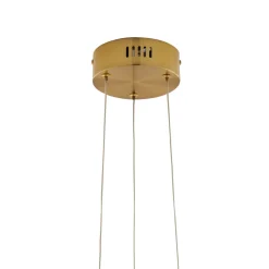 Virello Satin Brass Twist LED Pendant