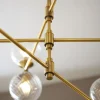 Vitali 12 Light Brass & Glass Pendant Ceiling Light