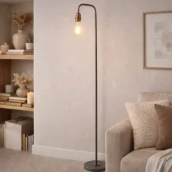 Vitor Industrial Copper Floor Lamp