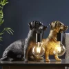 Wally Dog Gold Table Lamp