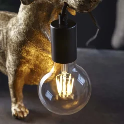 Wally Dog Gold Table Lamp