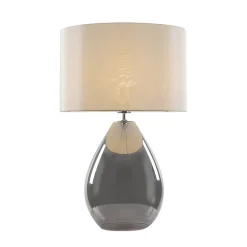 Waltham Smoked Glass Table Lamp