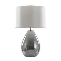 Waltham Smoked Glass Table Lamp