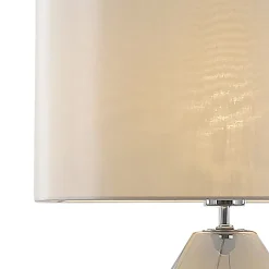 Waltham Smoked Glass Table Lamp