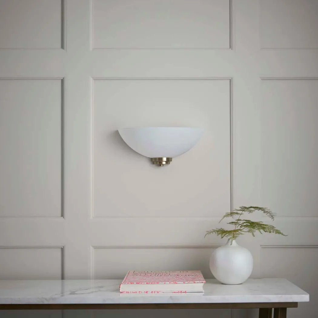 Welles Wall Light Antique Brass