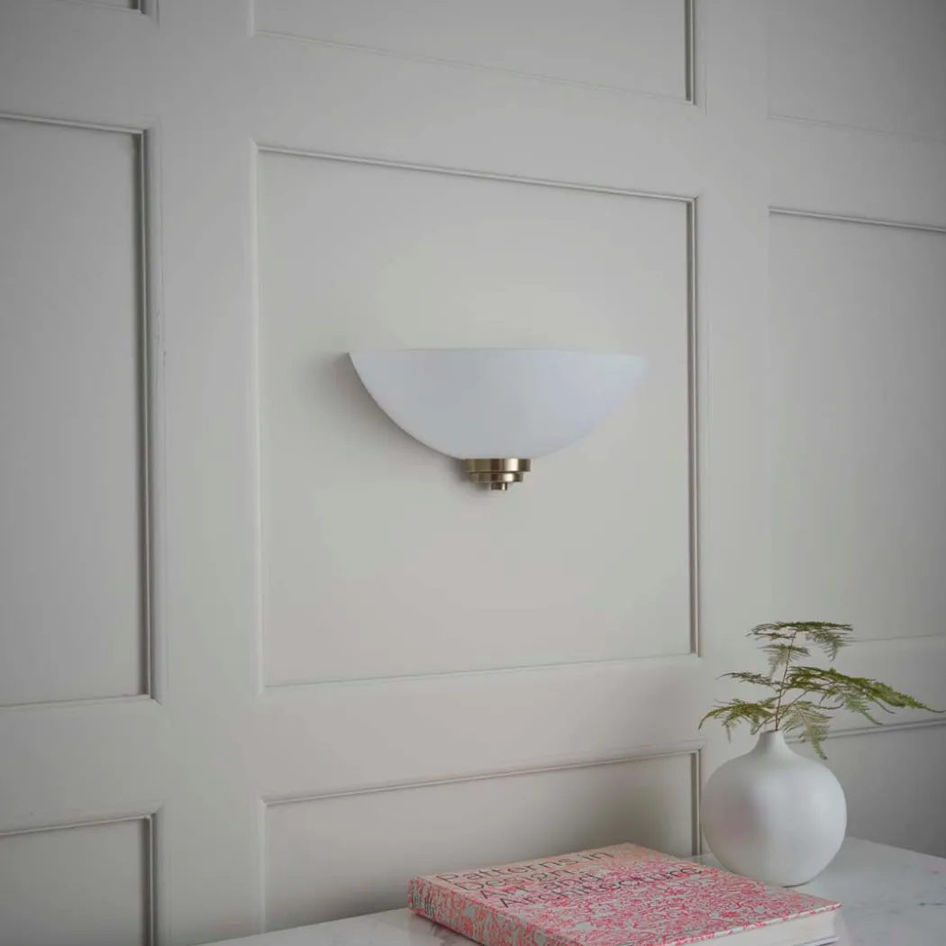 Welles Wall Light Antique Brass