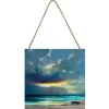 West Coast Blues Small Wooden Hanging Block
