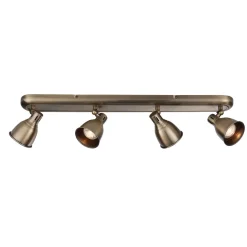Westbury 4 Light Ceiling Spotlight Bar Antique Brass
