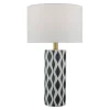 Weylin Navy and White 56cm Table Lamp