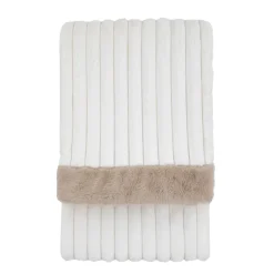 Whinfell Faux Fur Cream Throw
