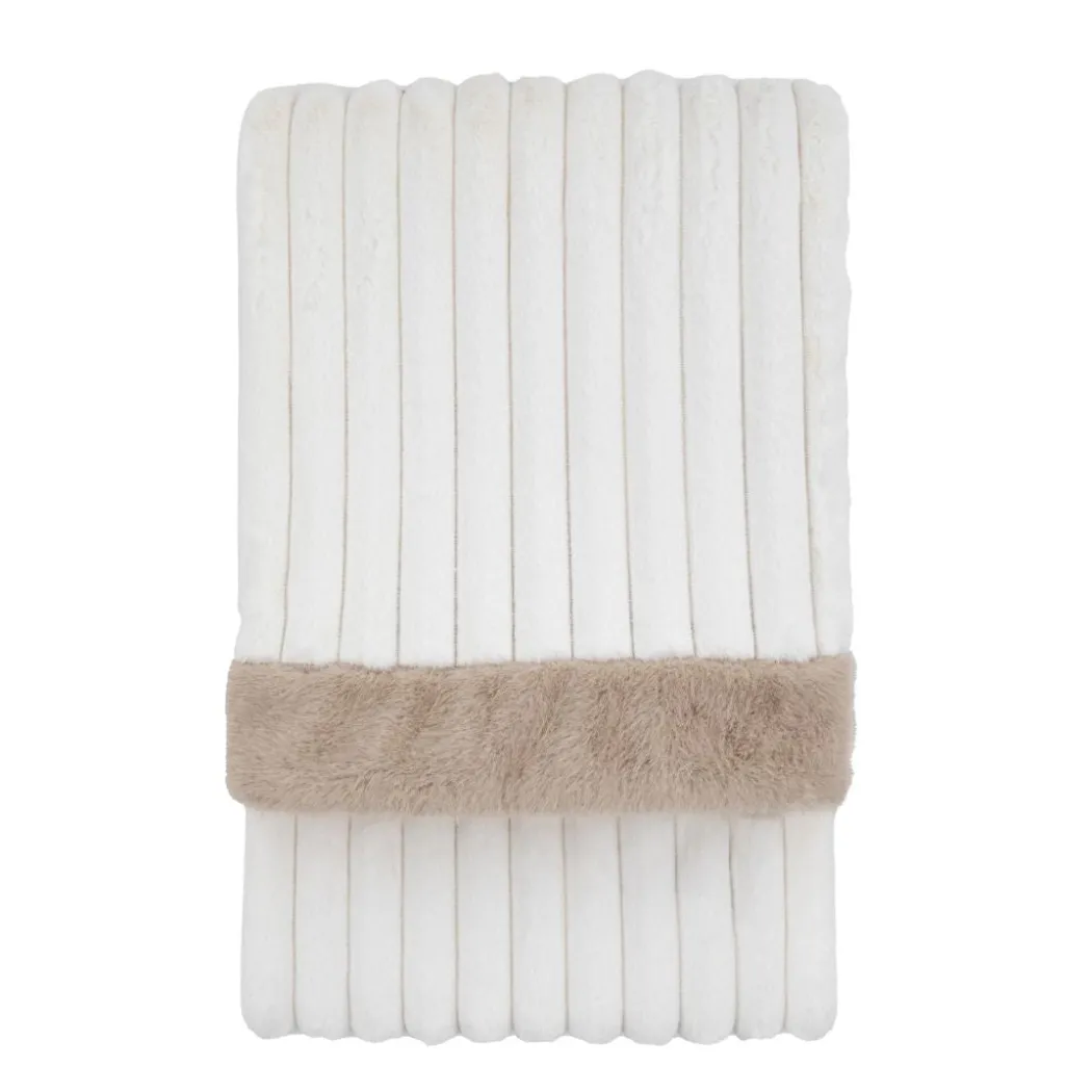 Whinfell Faux Fur Cream Throw