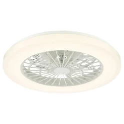 White Flush LED Ceiling Fan