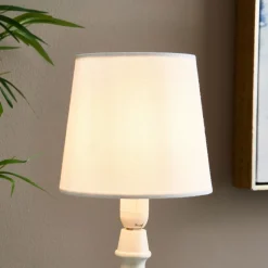 White Linen Clip On Shade